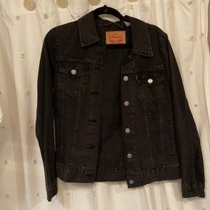 Size S Black Denim Levi’s Jacket